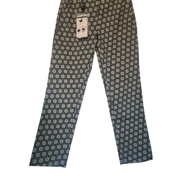 Weekend Max Mara Astrale Printed Cigarette Slim Long Trouser US Size 4 NWT - Picture 5 of 9